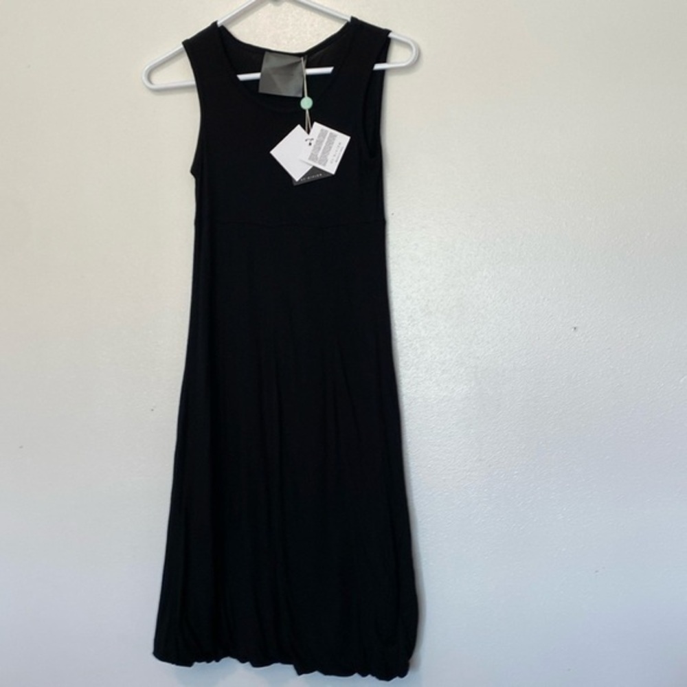 ES ‘ GIVIEN SLEEVLESS BLACK VISCOSE A MESSAGE INSIDE DRESS XS